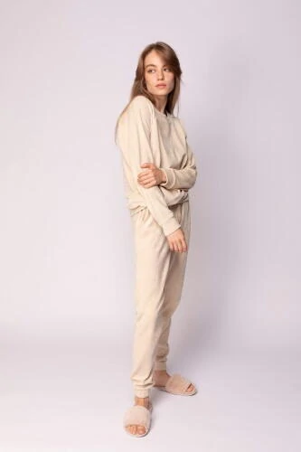 Лорен (беж) ХL Костюм велюровый