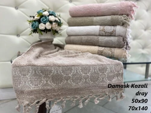 DAMASK KOZALI DRAY 70x140  (ассорти) Пол. Махровое 1х6
