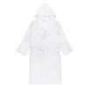 Naomi (белый) XL (р.58-60) Халат вафельный с капюшоном