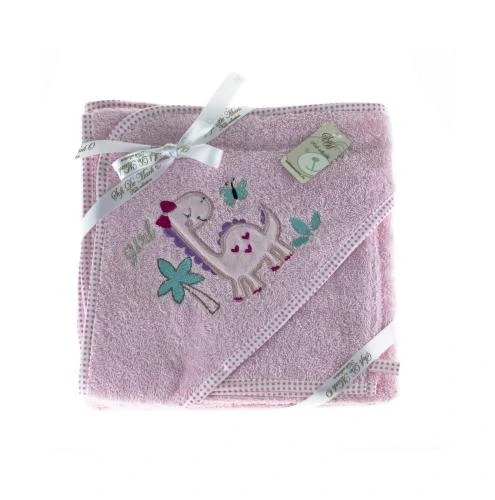 FANNY DINO (розовый) Пол.Уголок Мочалка Мах. 80х80