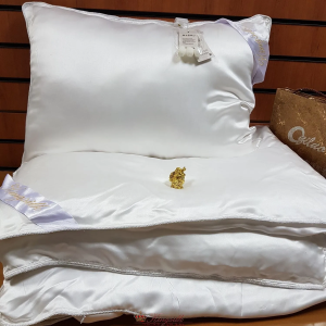 Kingsilk Luxury 200х220 легкое одеяло белое шелк в шелке 0,9 кг
