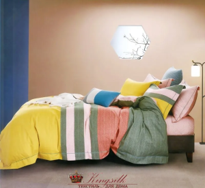 Комплект постельного белья Kingsilk L-04-5 евромакси цветной